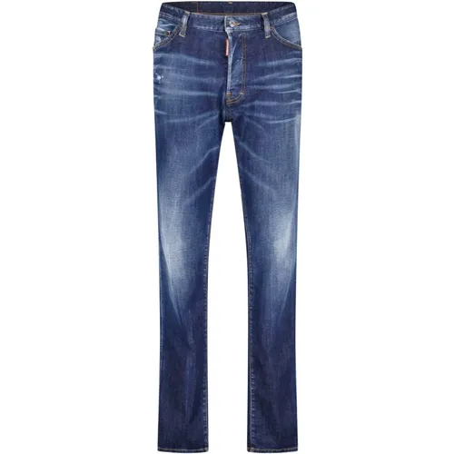 Vintage Slim-Fit Stretch-Denim Jeans , male, Sizes: 2XL, 4XL, XS, S, XL - Dsquared2 - Modalova
