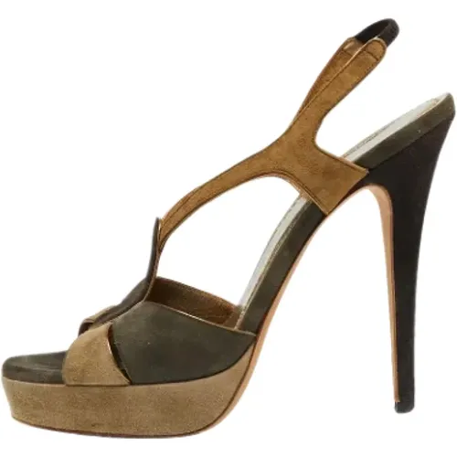 Pre-owned Wildleder sandals , Damen, Größe: 39 EU - Yves Saint Laurent Vintage - Modalova