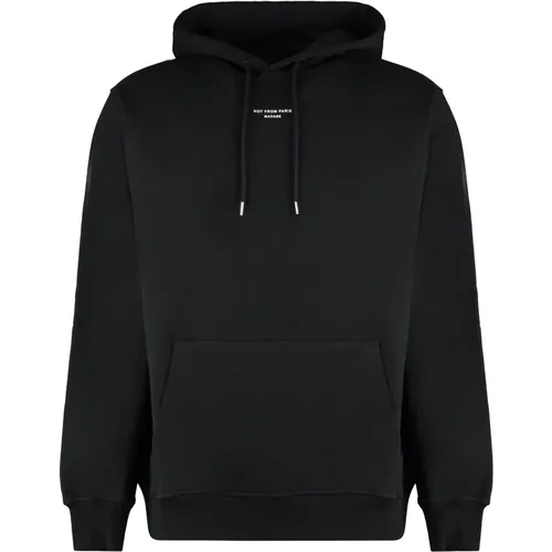 Klassischer Hoodie mit Rippdetails , Herren, Größe: M - Drole de Monsieur - Modalova