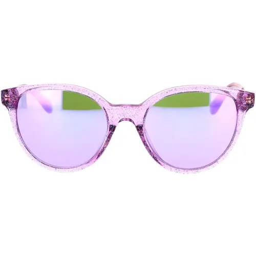 Glittery Mirrored Sunglasses for Kids , unisex, Sizes: 46 MM - Versace - Modalova