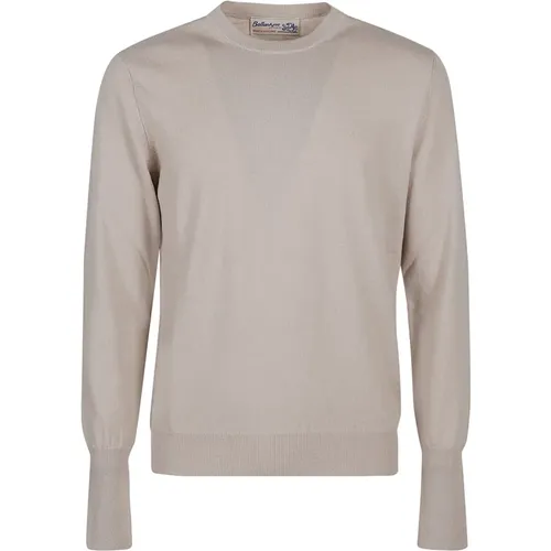 Plain Round Neck Sweater , male, Sizes: XL - Ballantyne - Modalova