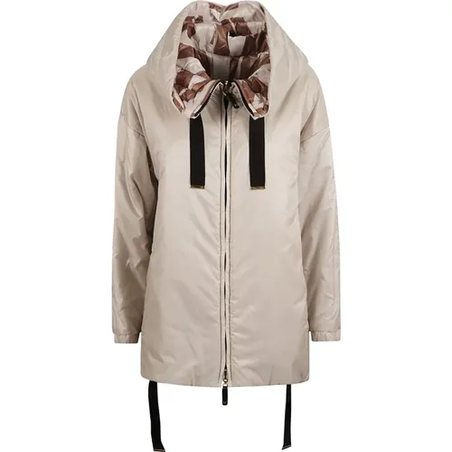 Reversible Funnel-Neck Puffer Jacket Grey , female, Sizes: S, 2XS, XS, 3XS - Max Mara - Modalova