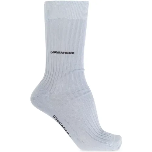 Socken mit Logo , Herren, Größe: S - Dsquared2 - Modalova