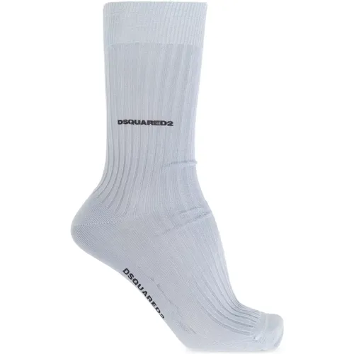 Socken mit Logo , Herren, Größe: L - Dsquared2 - Modalova