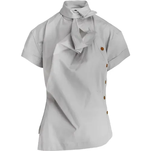 Elegante SS Ming Shirt in Grau , Damen, Größe: S - Vivienne Westwood - Modalova