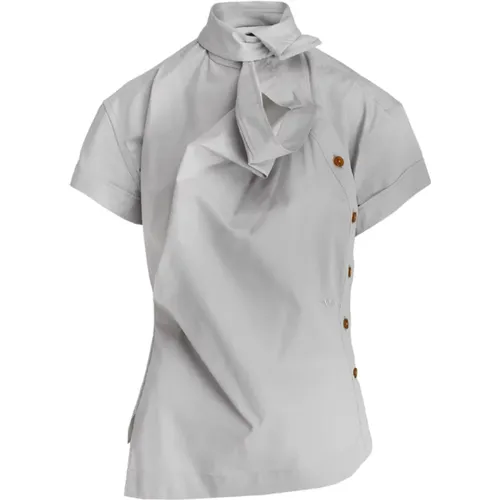 Elegante SS Ming Shirt in Grau , Damen, Größe: XS - Vivienne Westwood - Modalova