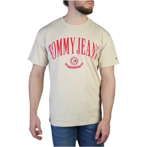 Herren T-Shirt mit kurzen Ärmeln und Rundhalsausschnitt , Herren, Größe: XS - Tommy Hilfiger - Modalova