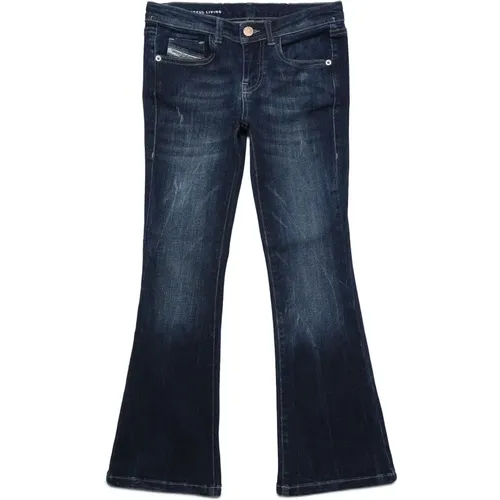 Vintage-inspirierte Bootcut-Jeans mit Abrieb - Diesel - Modalova