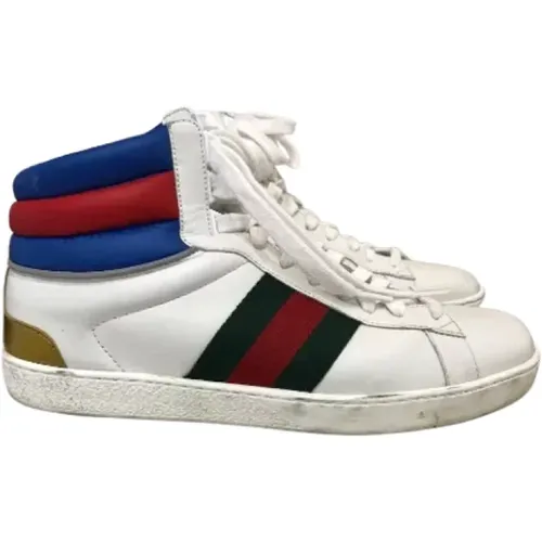 Pre-owned Leather sneakers , male, Sizes: 5 1/2 UK - Gucci Vintage - Modalova