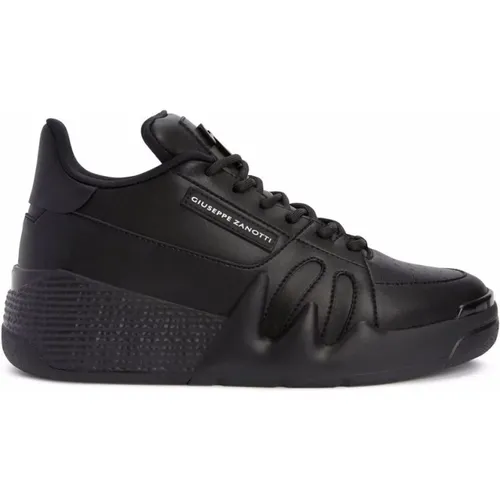 Leather Sneakers , male, Sizes: 9 1/2 UK - giuseppe zanotti - Modalova