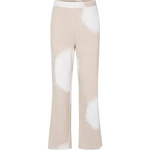 Elasticated Waist Straight-Leg Trousers , female, Sizes: S, XS, L, XL, M - Masai - Modalova