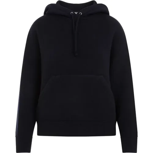 Cashmere Hoodie in Navy , female, Sizes: S - Bottega Veneta - Modalova