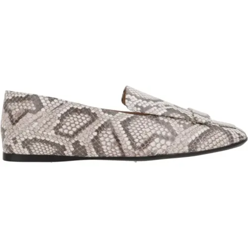 Python Print Slip-On Flats , Damen, Größe: 40 EU - Sergio Rossi - Modalova