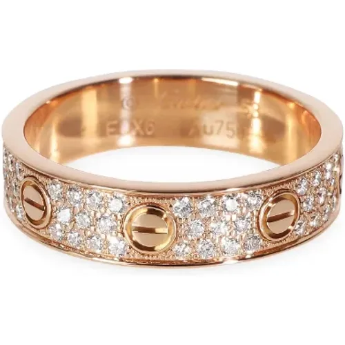 Pre-owned Rose Gold rings , female, Sizes: ONE SIZE - Cartier Vintage - Modalova