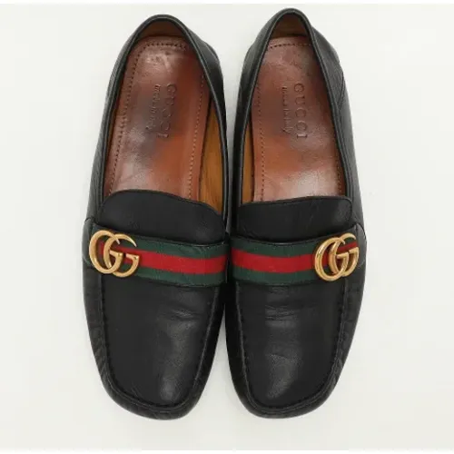 Pre-owned Leather flats , male, Sizes: 8 UK - Gucci Vintage - Modalova