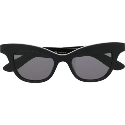 Schwarze Cat Eye Sonnenbrille , Damen, Größe: ONE Size - alexander mcqueen - Modalova