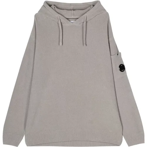 Light Grey Sweater , male, Sizes: L, M - C.P. Company - Modalova