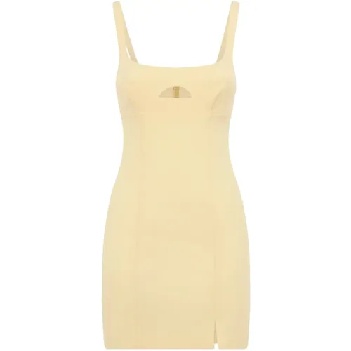Yellow Mini Dress with Straps , female, Sizes: S, XS, M - PATRIZIA PEPE - Modalova