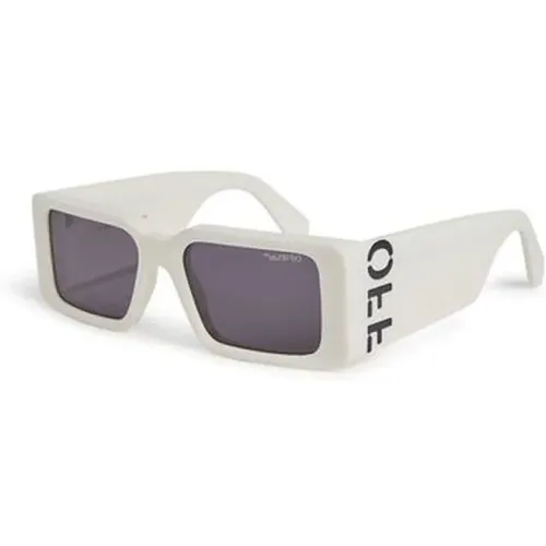 Off , Stylische Milano Sonnenbrille , unisex, Größe: 54 MM - Off White - Modalova