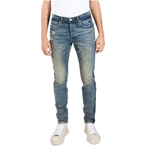 Zerrissene Skinny Jeans , Herren, Größe: W36 - Purple Brand - Modalova