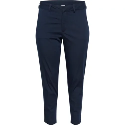 Midnight Marine Chino Hose , Damen, Größe: 3XL - Kaffe Curve - Modalova