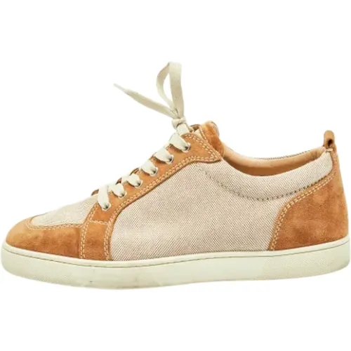 Pre-owned Canvas sneakers , male, Sizes: 11 UK - Christian Louboutin Pre-owned - Modalova