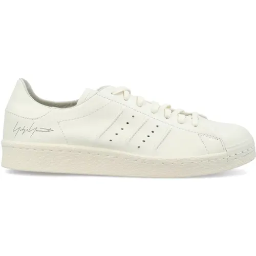 Weiße Superstar Leder Sneakers,Ivory Low-Top Sneakers - Y-3 - Modalova