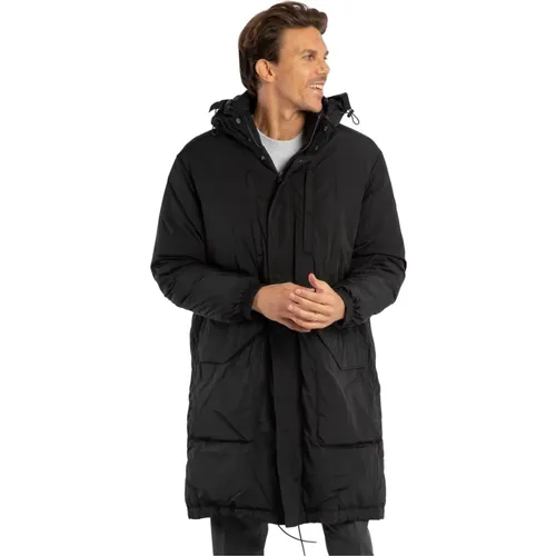 Schwarzer Parka Rengo 100% Nylon Daunen , Herren, Größe: L - Tatras - Modalova