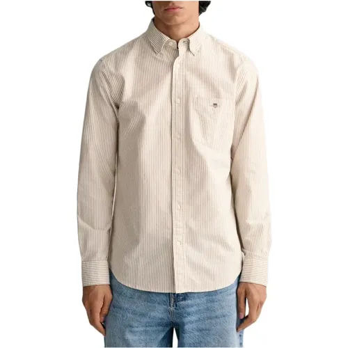 Banker Stripe Shirt , male, Sizes: 3XL - Gant - Modalova