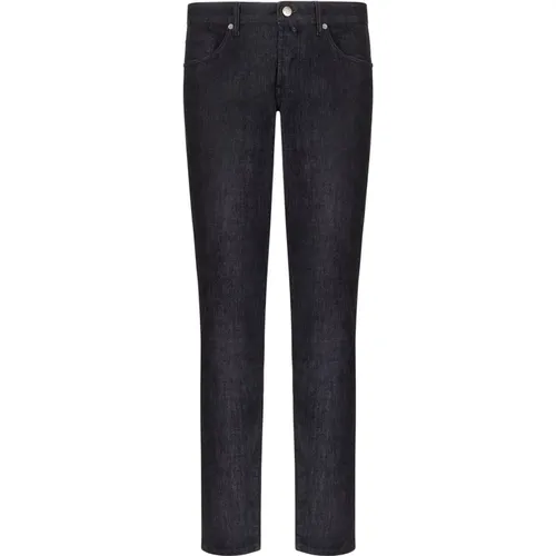 Graue Baumwoll-Elastan-Jeans , Herren, Größe: W35 - Incotex - Modalova
