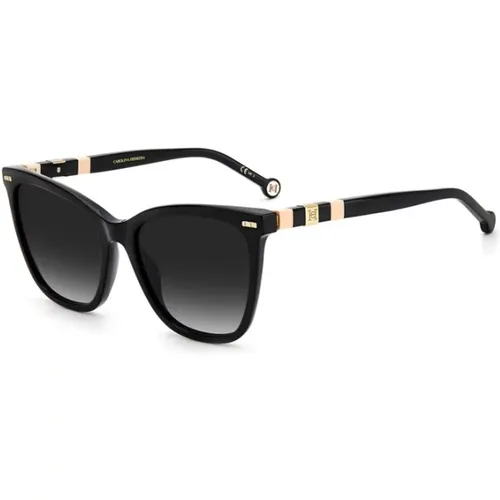 Schwarze Rahmen Sonnenbrille für Frauen - Carolina Herrera - Modalova