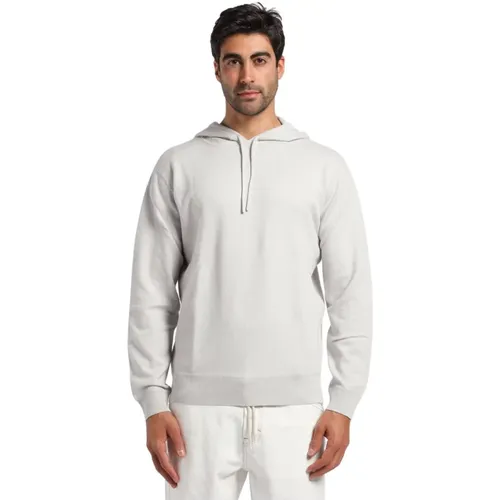 Cashmere Blend Hooded Sweater , male, Sizes: L - closed - Modalova