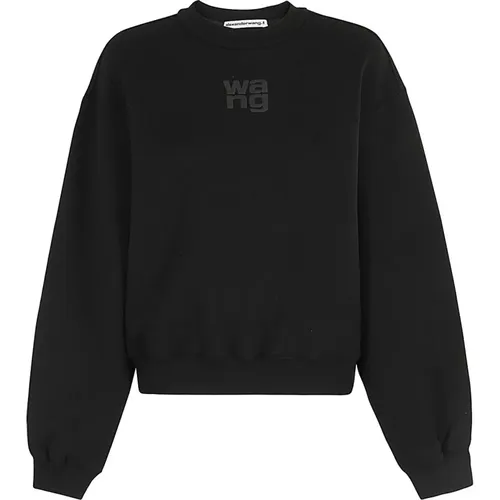 Terry Crew Sweatshirt , Damen, Größe: S - T by Alexander Wang - Modalova