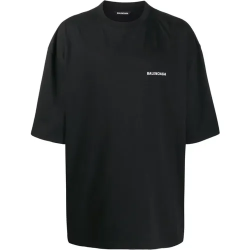 Intage Jersey Schwarzes T-Shirt , Herren, Größe: 2XS - Balenciaga - Modalova