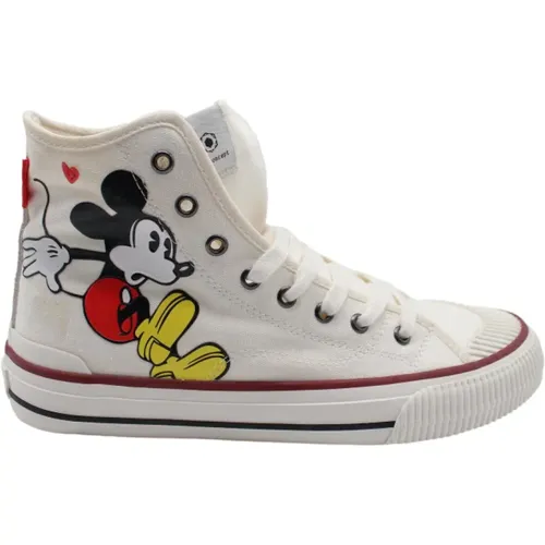 White Mickey Mouse Sneakers , female, Sizes: 5 UK - MOA - Master OF Arts - Modalova
