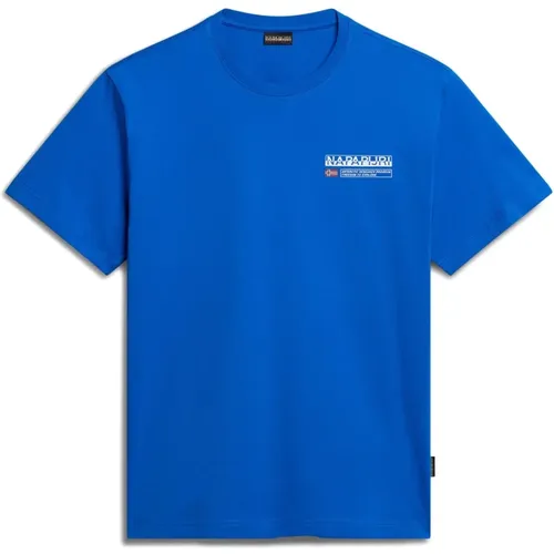 T-Shirts , male, Sizes: XL, L, M, S - Napapijri - Modalova