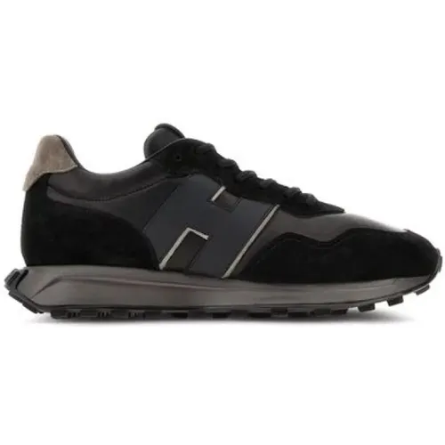 H601 Patched Lace-Up Sneakers , male, Sizes: 6 UK - Hogan - Modalova