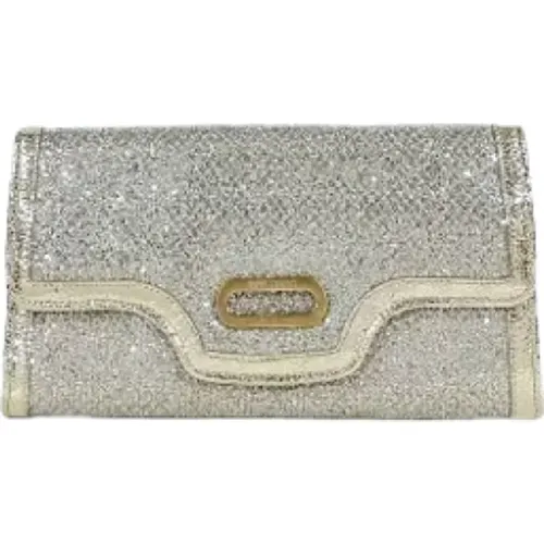 Pre-owned Leather clutches , female, Sizes: ONE SIZE - Jimmy Choo Pre-owned - Modalova