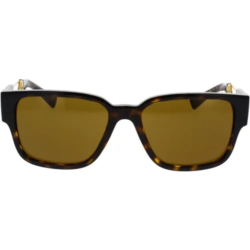Rechteckige Sonnenbrille Ve4412 , unisex, Größe: 57 MM - Versace - Modalova