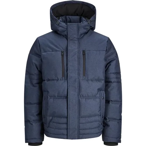 Herren Steppjacke mit Kapuze und Reißverschluss - jack & jones - Modalova