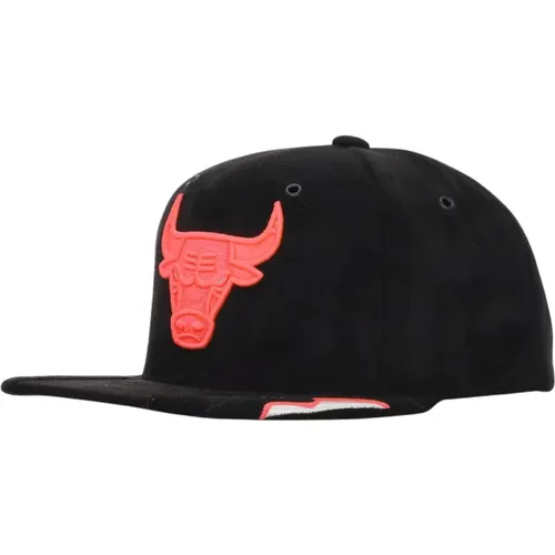 Chicago Bulls Snapback Cap /Fuchsia , male, Sizes: ONE SIZE - Mitchell & Ness - Modalova