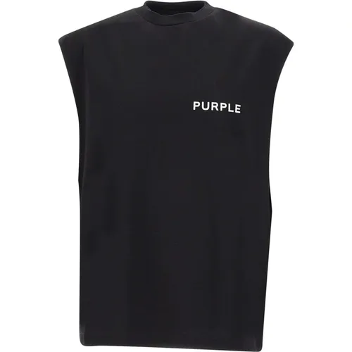 Stylische T-Shirts und Polos in Schwarz - Purple Brand - Modalova