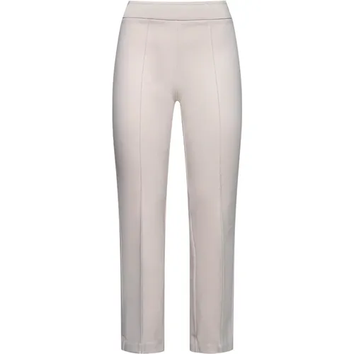 Cremefarbene Hose für einen stilvollen Look , Damen, Größe: M - Blanca Vita - Modalova