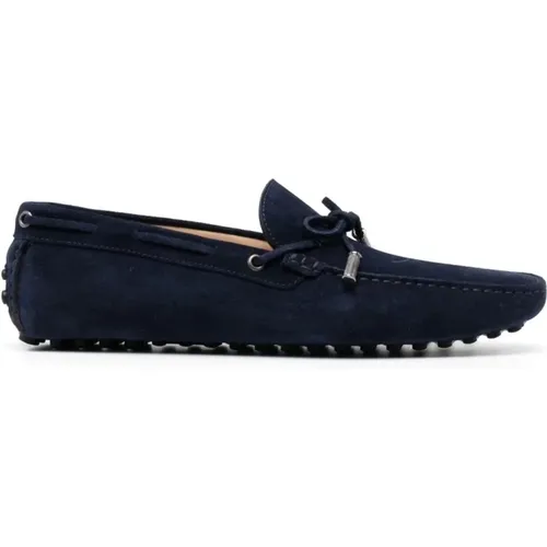 Blaue Wildleder Loafers Casual Flats - Roberto Cavalli - Modalova