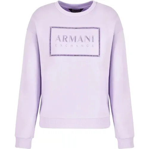 Sweatshirts , Damen, Größe: L - Armani Exchange - Modalova