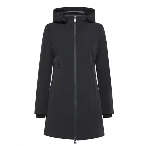 Schwarze Parka Jacke Nylon Jersey , Damen, Größe: 3XL - Peuterey - Modalova