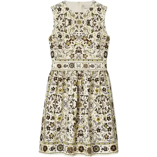 Gemustertes Minikleid mit Offenen Schultern - TORY BURCH - Modalova