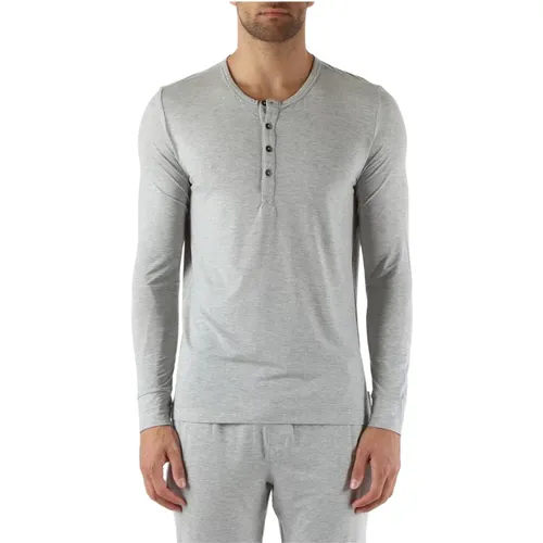 Ultra-Soft Serafino T-shirt Modern , Herren, Größe: XL - Calvin Klein - Modalova