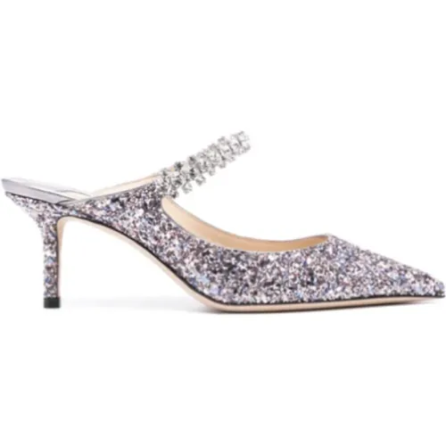 Glitter Crystal Strap Heels , female, Sizes: 4 1/2 UK, 3 1/2 UK, 5 UK, 5 1/2 UK, 3 UK - Jimmy Choo - Modalova