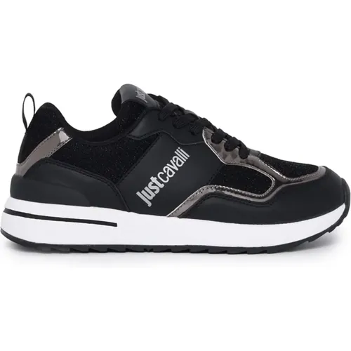 Schwarze Sneakers Schuhe , Damen, Größe: 37 EU - Just Cavalli - Modalova